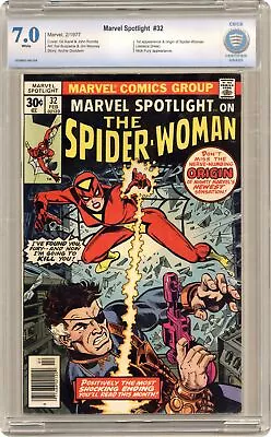 Buy Marvel Spotlight #32 CBCS 7.0 1977 0009642-AB-004 1st And Origin Spider-Woman • 167.90£