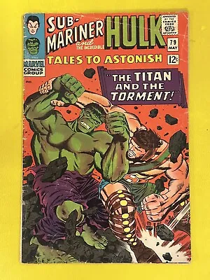 Buy Tales To Astonish Sub Mariner Hulk Hercules  #79 Marvel Comics 12 Cent 🐶 • 24.02£