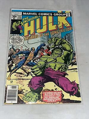 Buy The Incredible Hulk #212 Marvel Comics 1977 1st Appearance The Constrictor VF • 9.45£