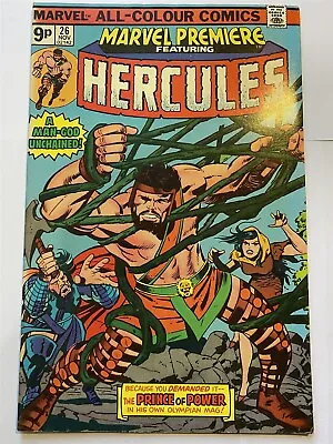 Buy MARVEL PREMIERE #26 Hercules Marvel Comics 1975 VF/NM • 8.95£