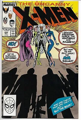 Buy Uncanny X-Men #244 1st Jubilee Marvel 1989 VF X-Men Adventures 90s Fox Cartoon • 23.75£