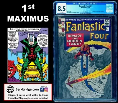 Buy Fantastic Four 47 Cgc 8.5 White Pgs Perfect Wrap  2/66 💎part 3 Ff 45 46 Trilogy • 259.04£