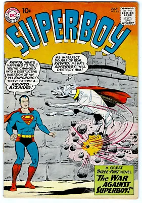 Buy SUPERBOY #82 In FN/VF Condition A 1960 Silver Age DC Comic  1st Bizarro Krypto • 59.30£