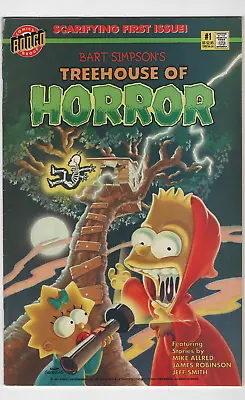 Buy Bart Simpson's Treehouse Of Horror #1 1995 Bongo Comics Newsstand UPC Variant • 56.92£