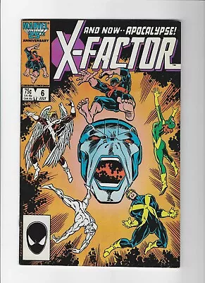 Buy X-Factor #6 1st Full Appearance And Cover Of Apocalypse 1986 Series Marvel • 23.07£