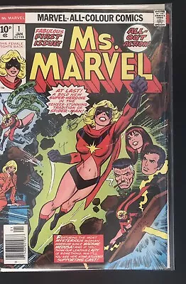 Buy Ms Marvel 1 (1977) - Marvel Comic First Appearance Carol Danvers As Ms Marvel. • 25£