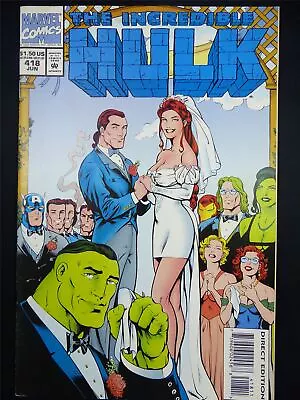 Buy The Incredible HULK: The Wedding Of Rick Jones #418 - Marvel Comic #49C • 7£