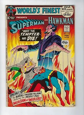 Buy World's Finest # 209 DC Comics - Superman & Hawkman Neal Adams Cvr Feb 1972 • 6.95£