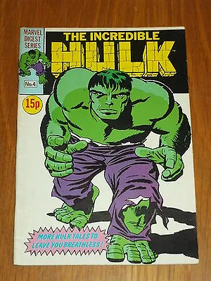Buy Marvel Digest Series Incredible Hulk #4 British Pocket Book • 6.99£