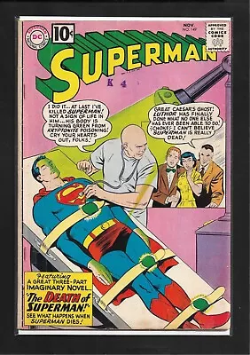 Buy Superman #149 (1961): 1st Appearance Flash In Superman Title! Silver Age DC! FN! • 57.67£