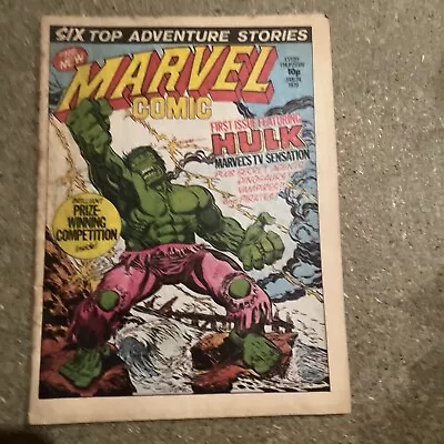 Buy Marvel Comic #330 - UK Weekly  (1979) First Issue Featuring Hulk • 4£