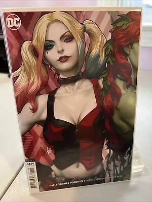 Buy Harley Quinn And Poison Ivy 1 Stanley Artgerm Lau Variant Dc Comics 2019 • 11.98£