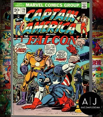 Buy Captain America #170 (1974) Key 1st Full App Of Moonstone Fn+ 6.5 • 6.37£