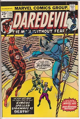 Buy Daredevil #118, Marvel Comics 1975 VF/NM 9.0 1st Blackwing • 28.02£