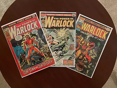 Buy (Lot Of 3 Comics) Warlock #2 #8 #15 (Marvel 1972-76) Jim Starlin Thanos Gamora • 20.79£