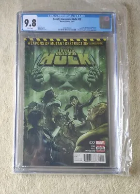 Buy Totally Awesome Hulk #22 CGC 9.8 - Marvel Comics - 2017 1st Full App. Weapon H • 85.78£