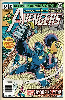 Buy Avengers #184 VF/NM (1979) Newsstand! Falcon Joins! Absorbing Man! Perez Art! • 15.80£