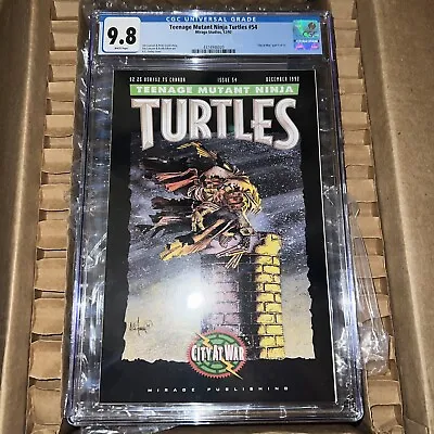 Buy Teenage Mutant Ninja Turtles 54 Cgc 9.8 White Pages Mirage Studios 1992 • 173.83£