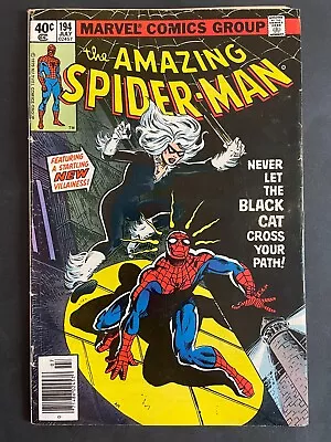 Buy Amazing Spider-Man #194 - 1st App Black Cat Marvel 1979 Comics • 120.15£