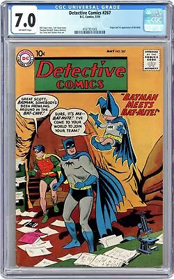 Buy Detective Comics #267 CGC 7.0 1959 4167351002 1st App. Bat-Mite • 1,471.12£