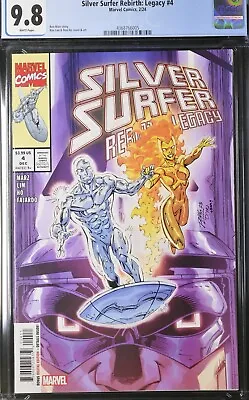Buy SIlver Surfer Rebirth Legacy #4 CGC 9.8 Ron Lim Cover A Marvel 2023 Galactus • 36.10£