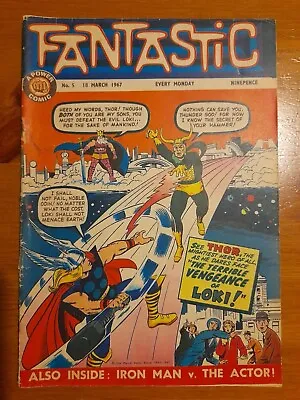 Buy Fantastic #5 March 1967 Good 2.0 Reprints 1st Story Journey Into Mystery #88 • 19.99£