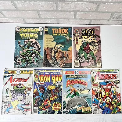 Buy Vintage 1970's Comic Books Mixed Lot Of 7 Swamp Thing DC Marvel • 19.76£