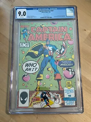 Buy Captain America #307 (1985) Key 1st Madcap CGC 9.0 • 47.44£