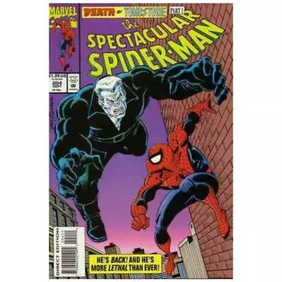 Buy Spectacular Spider-Man (1976 Series) #204 In VF + Condition. Marvel Comics [q~ • 2.28£