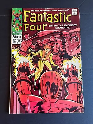 Buy Fantastic Four #81 - Crystal Joins FF Team (Marvel, 1968) Fine- • 12.32£