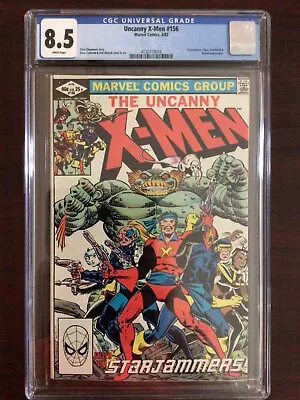 Buy CGC 8.5 Uncanny X-Men 156 Starjammers Brood White Pages • 39.42£
