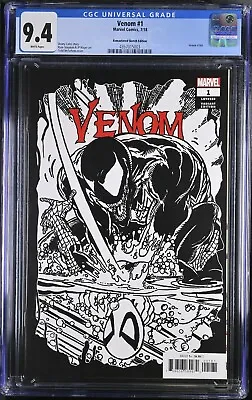 Buy Venom #1 ~ 2018 Marvel 1:1000 McFarlane Remastered Sketch Variant ~ CGC 9.4 WP • 11.50£