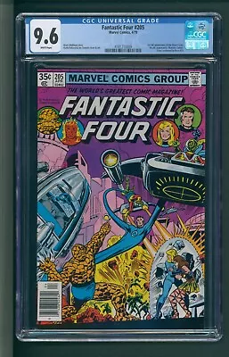 Buy Fantastic Four #205 CGC 9.6 White Pages 1st Full Nova Corps • 94.72£