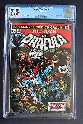 Buy TOMB OF DRACULA #13 ORIGIN 3rd BLADE 1973 1st Cameo Deacon Frost VARIANT CGC 7.5 • 217.23£