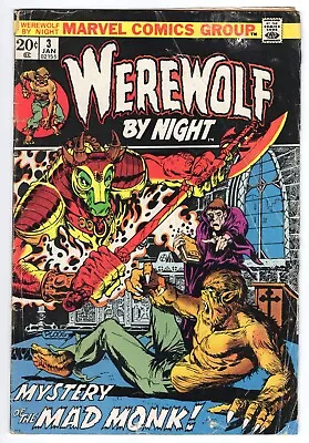 Buy Werewolf By Night # 3 - Marvel, 1972 - 1st Dragonus - F/G • 8.11£