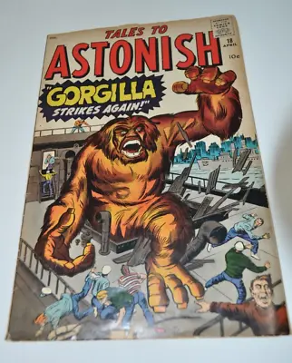 Buy Tales To Astonish #18 Gorgilla Strikes Again 1961 Comic Book Vintage April 18 • 76.06£