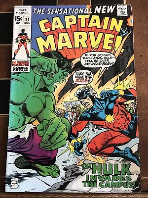 Buy Captain Marvel / Marvel Comics / 1970 / Issue 21 • 15£