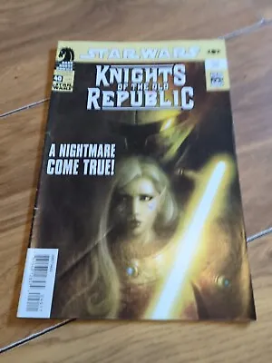 Buy Dark Horse Comics STAR WARS KNIGHTS OF THE OLD REPUBLIC ISSUE #40 Comic Book • 6£