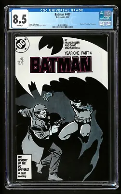 Buy Batman #407 CGC 8.5 VF+ WHITE DC 1987 Key Year One Part 4 1st James Gordon Jr • 27.61£