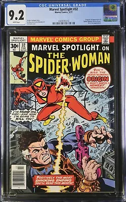 Buy Marvel Spotlight #32 (1977) Cgc 9.2 Wp First App Spider-woman Jessica Drew • 180.71£