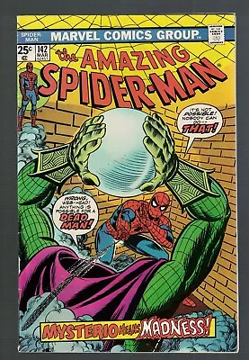 Buy Amazing Spiderman 142 Mysterio 1975 FN 6.0 Avengers • 69.99£