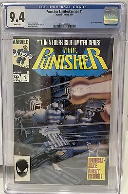 Buy PUNISHER Limited Series #1 CGC 9.4 WHITE Pages 1986 • 134.40£