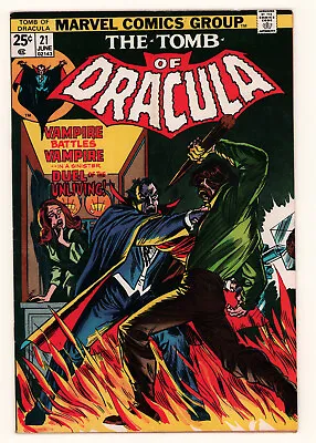 Buy Tomb Of Dracula #21 BLADE, DR. SUN, GENE COLAN Bronze Age Marvel 1974 VG • 7.95£