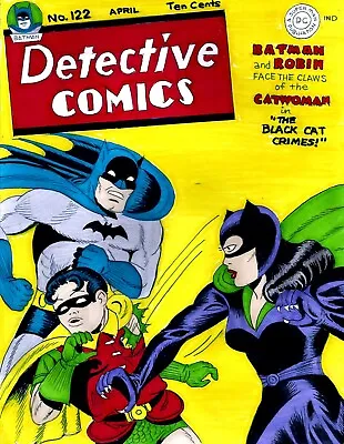 Buy Detective Comics # 122 Cover Recreation 1st Catwoman Cover Original Color Art  • 158.31£