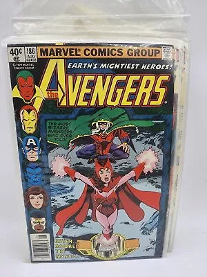 Buy Avengers #186- Key Book- 1st Magda, - Scarlet Witch, Modred, Chthon- MCU • 18.39£