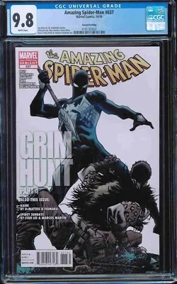 Buy Amazing Spider-man #637 2nd Print CGC 9.8 W 2010 Madame Web Key Kraven Grim Hunt • 300.94£
