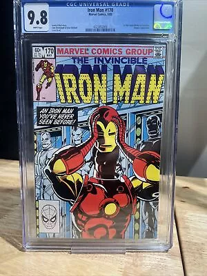Buy Iron Man #170 CGC 9.8 White Pages 1st Jim Rhodes As Iron Man • 176.84£