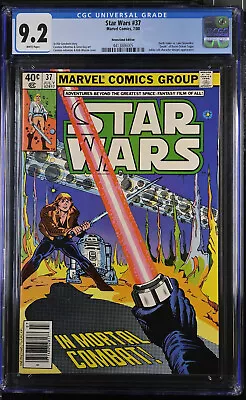 Buy Star Wars (1977) #37 CGC 9.2 White Pages, Darth Vs Luke • 60.32£