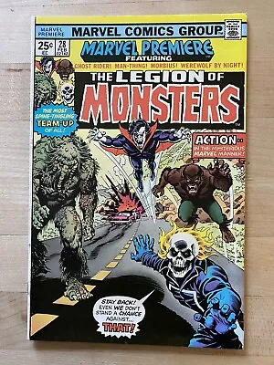 Buy Marvel Premiere #28 - 1st Legion Of Monsters! Ghost Rider, Man-thing, Morbius! • 79.03£