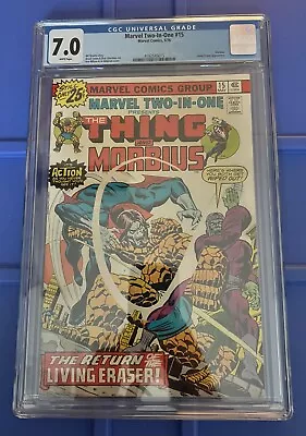 Buy Marvel Two-In-One #15 CGC 7.0 Featuring The Thing & Morbius (1976) • 79.67£